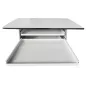 USM HALLER│Desserte 2 cases│Gris Clair/Chromé