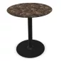 CHILL│Table ronde - plateau en matériaux recyclés H71,7 cm │Coloris à choix
