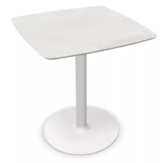 CHILL│Table carrée cintrée - plateau en matériaux recyclés H71,7 cm │Coloris à choix
