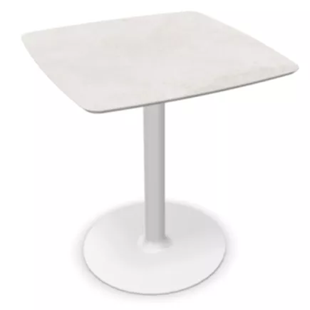 CHILL│Table carrée cintrée - plateau en matériaux recyclés H71,7 cm │Coloris à choix