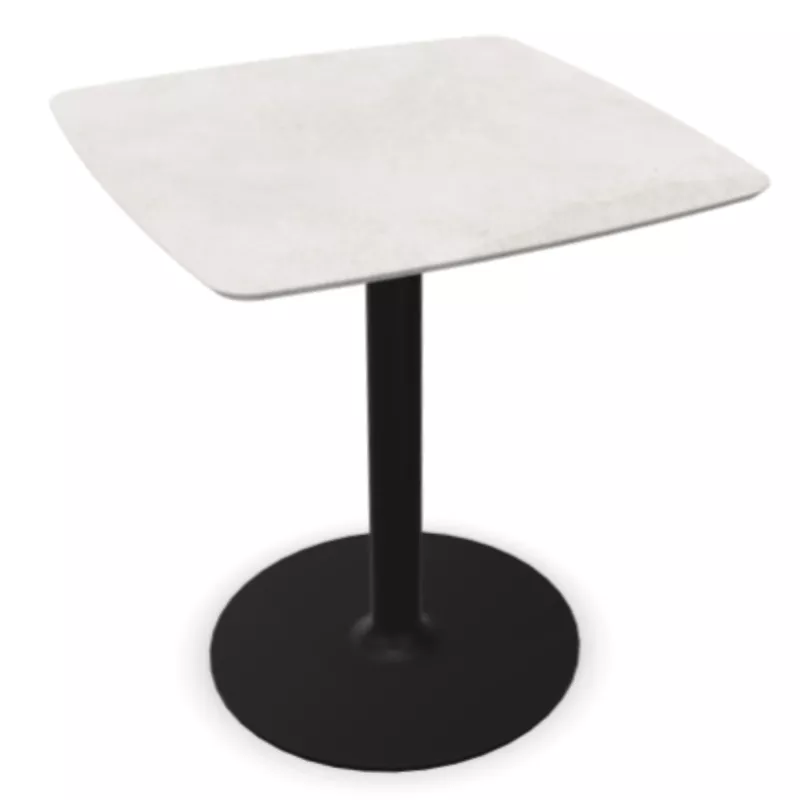 CHILL│Table carrée cintrée - plateau en matériaux recyclés H71,7 cm │Coloris à choix