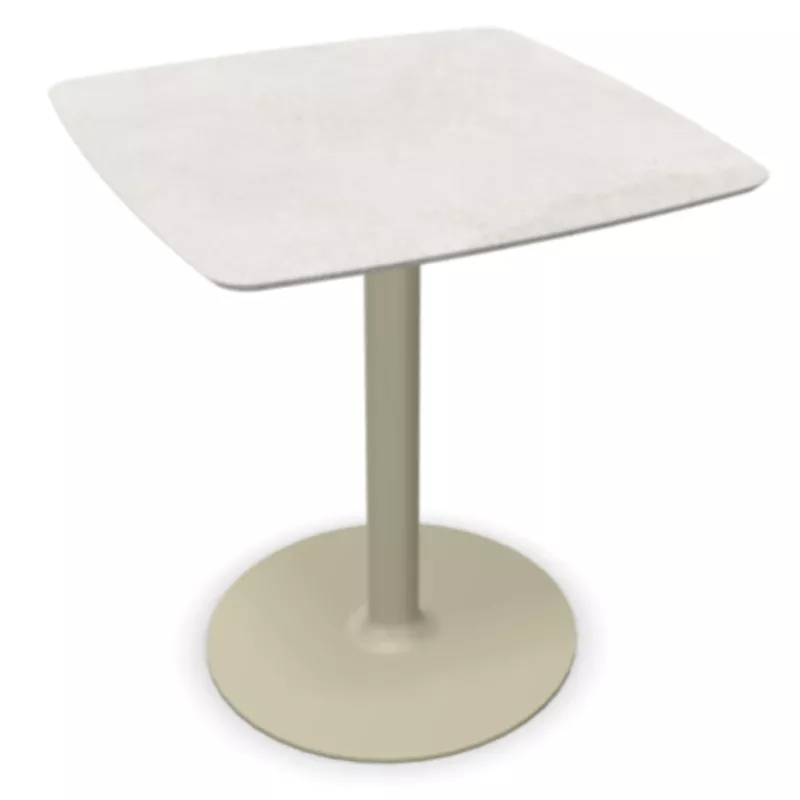 CHILL│Table carrée cintrée - plateau en matériaux recyclés H71,7 cm │Coloris à choix CHILL│Table carrée cintrée - plateau en matériaux recyclés H71,7 cm │Coloris à choix