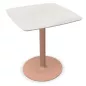 CHILL│Table carrée cintrée - plateau en matériaux recyclés H71,7 cm │Coloris à choix