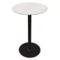 CHILL│Table haute ronde - plateau en matériaux recyclés H102,7 cm │Coloris unicolore à choix