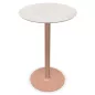 CHILL│Table haute ronde - plateau en matériaux recyclés H102,7 cm │Coloris unicolore à choix
