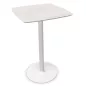 CHILL│Table haute carrée cintrée - plateau en matériaux recyclés H102,7 cm │Coloris unicolore à choix