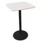 CHILL│Table haute carrée cintrée - plateau en matériaux recyclés H102,7 cm │Coloris unicolore à choix