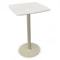 CHILL│Table haute carrée cintrée - plateau en matériaux recyclés H102,7 cm │Coloris unicolore à choix