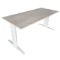 ACAOL│Bureau droit L160 x p70 cm│Acacia/Blanc