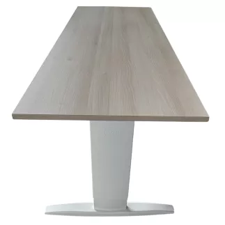 ACAOL│Bureau droit L160 x p70 cm│Acacia/Blanc