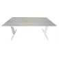 ACAOL│Bureau droit L160 x p70 cm│Acacia/Blanc