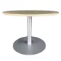 TABRO│Table ronde ø 100cm│Chêne brunswick / gris aluminium