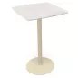 CHILL│Table haute carrée cintrée - plateau en matériaux recyclés H102,7 cm │Coloris unicolore à choix