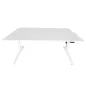 LO PURE│Bureau électrique L160 x p80 cm - avec goulotte et passe-câbles│Blanc
