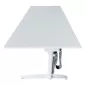 LO PURE│Bureau électrique L160 x p80 cm - avec goulotte et passe-câbles│Blanc