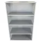 SANMA│Armoire ouverte H134 cm - 4 hauteurs│Gris clair SANMA│Armoire ouverte H134 cm - 4 hauteurs│Gris clair
