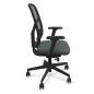 SOREN│Fauteuil de travail structure noire avec accoudoirs - dossier résille│Coloris à choix