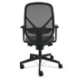 SOREN│Fauteuil de travail structure noire avec accoudoirs - dossier résille│Coloris à choix
