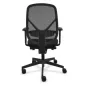 SOREN│Fauteuil de travail structure noire avec accoudoirs - dossier résille│Coloris à choix