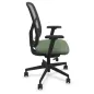 SOREN│Fauteuil de travail structure noire avec accoudoirs - dossier résille│Coloris à choix
