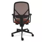 SOREN│Fauteuil de travail structure noire avec accoudoirs - dossier résille│Coloris à choix
