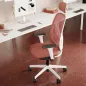 SOREN│Fauteuil de travail structure blanche avec accoudoirs - dossier résille│Têtière avec cintre│Coloris à choix