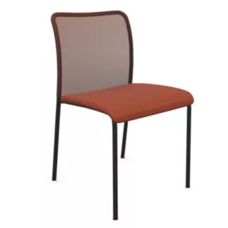 ARIA│Chaise de collectivité sans accoudoirs - dossier résille│Coloris à choix