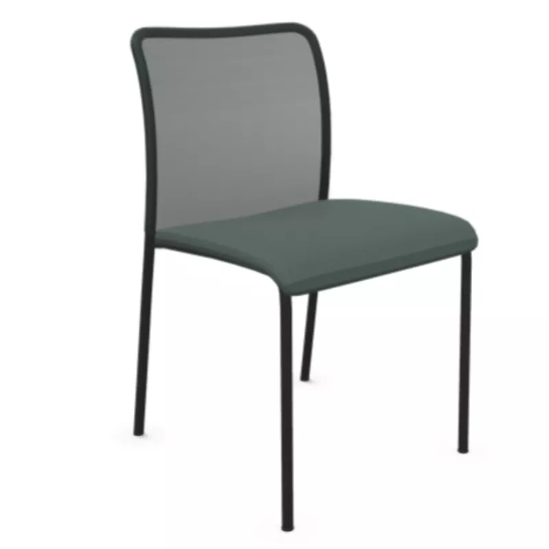ARIA│Chaise de collectivité sans accoudoirs - dossier résille│Coloris à choix