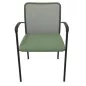 ARIA│Chaise de collectivité avec accoudoirs - dossier résille│Coloris à choix