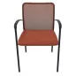 ARIA│Chaise de collectivité avec accoudoirs - dossier résille│Coloris à choix ARIA│Chaise de collectivité avec accoudoirs - dossier résille│Coloris à choix