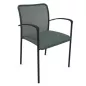 ARIA│Chaise de collectivité avec accoudoirs - dossier résille│Coloris à choix