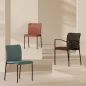 ARIA│Chaise de collectivité sans accoudoirs - dossier tapissé│Coloris à choix
