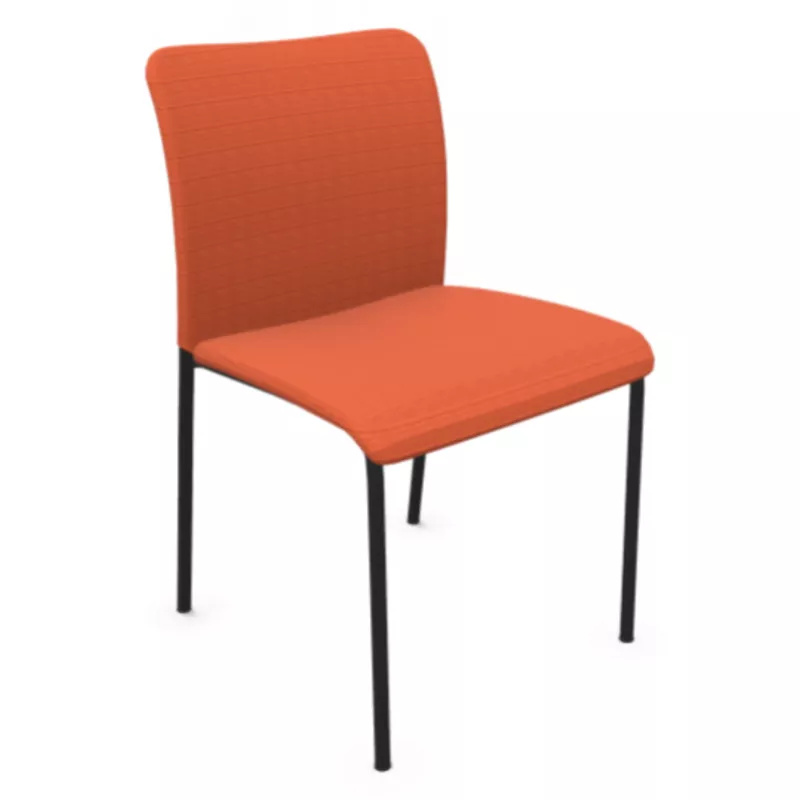 ARIA│Chaise de collectivité sans accoudoirs - dossier tapissé│Coloris à choix