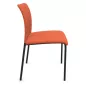ARIA│Chaise de collectivité sans accoudoirs - dossier tapissé│Coloris à choix