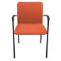 ARIA│Chaise de collectivité avec accoudoirs - dossier tapissé│Coloris à choix