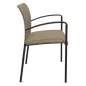 ARIA│Chaise de collectivité avec accoudoirs - dossier tapissé│Coloris à choix