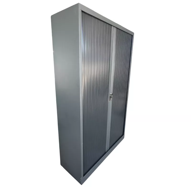 NAVERTO│Armoire rideaux L120xH198 cm│Acier gris anthracite