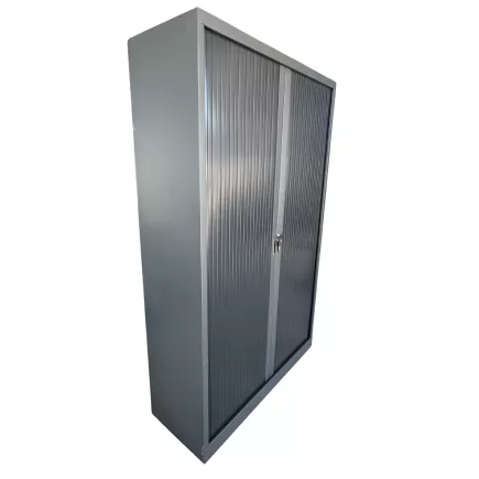 NAVERTO│Armoire rideaux L120xH198 cm│Acier gris anthracite