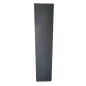 NIVEMETAL│Armoire haute portes battantes│L 100 x H 188 cm│Gris anthracite/tablettes blanches