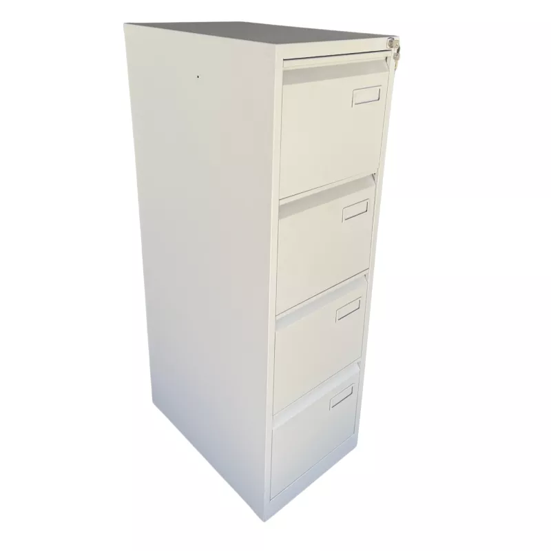 BISLEY│Classeur à dossiers suspendus H132cm - 4 tiroirs│Gris clair