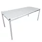 USM HALLER│Table - Bureau 175x75 cm│Blanc/Acier chromé