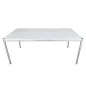 USM HALLER│Table - Bureau 175x75 cm│Blanc/Acier chromé