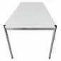 USM HALLER│Table - Bureau 150x75 cm│Gris perle/Acier chromé