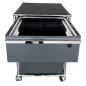 USM HALLER│Caisson sous bureau 64│Gris souris/acier chromé
