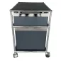 USM HALLER│Caisson sous bureau 64│Gris anthracite/acier chromé