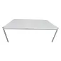USM HALLER│Table - Bureau 200x100│Gris perle/Acier chromé