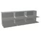 USM HALLER│Armoire 6 cases 3L x 2H - clapets │Gris souris