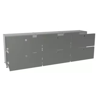 USM HALLER│Armoire 6 cases 3L x 2H - tiroirs │Gris souris