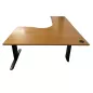SANMA│Bureau retour à gauche L160/80 x P200/60│Hêtre/Gris anthracite