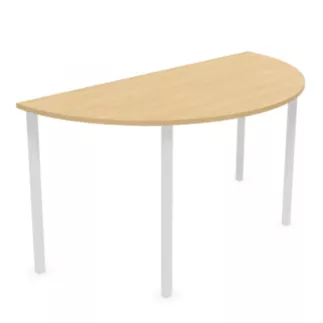 POLYVALENTE│Table demi-lune - L120 à 160 cm│Coloris à choix